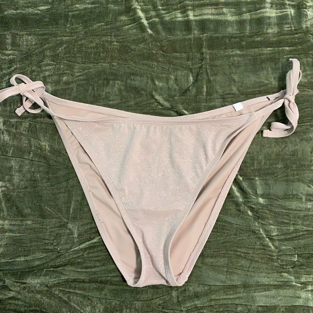 Side Tie bikini pink Swim Bottoms XL